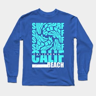 California beach swirl typography Long Sleeve T-Shirt